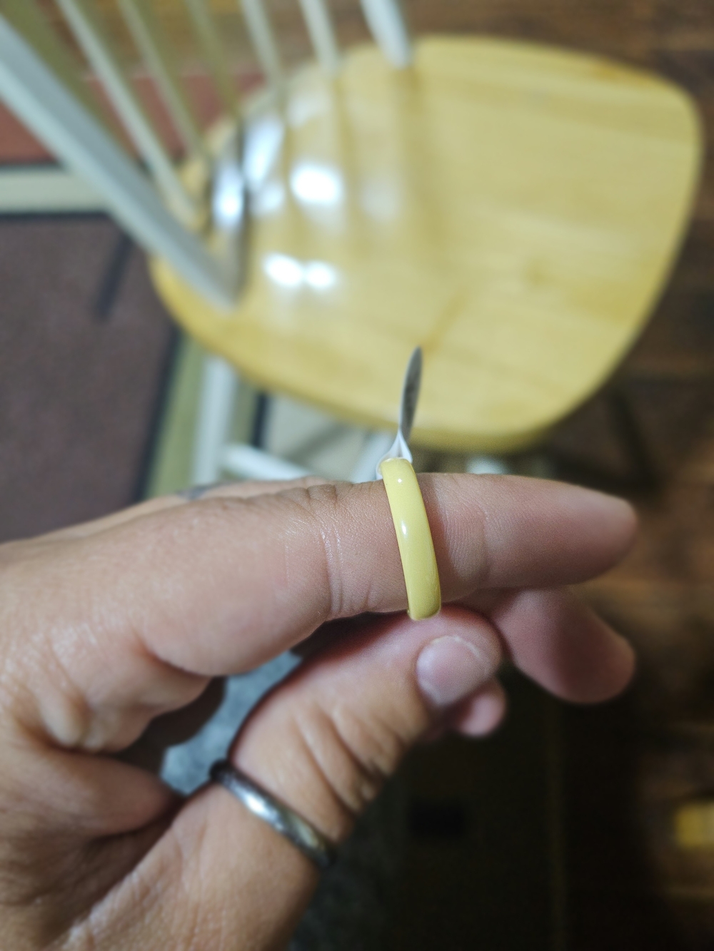 Yellow Ceramic Ring